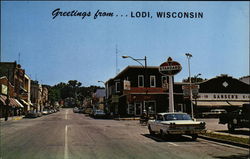 Looking Up Main Street Postcard