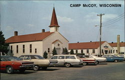 Camp McCoy, Main Exchange and Chapel Postcard