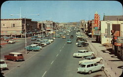 College Avenue and Business Section, Looking North Fort Collins, CO Postcard Postcard