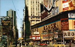 Famous Times Square Postcard