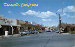 A View of the Street Vacaville, CA Postcard Postcard