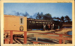 Passengers Boarding Train at Edaville R.R South Carver, MA Postcard Postcard