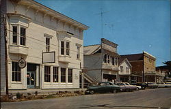 Street and Old Buildings Mendocino, CA Postcard Postcard