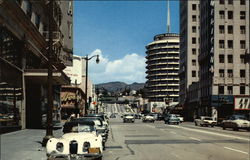 Hollywood and Vine California Postcard Postcard