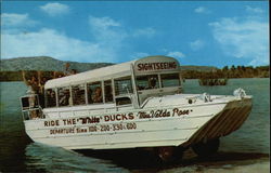 Duck Rides on Lake Hamilton Postcard