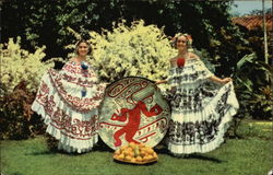 Las Polleras - National Dress Panama Postcard Postcard