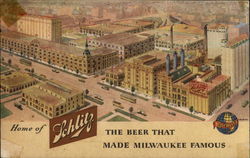 Home of Schlitz Beer Postcard