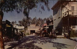 Knott's Berry Farm - Main Street in Ghost Town Postcard