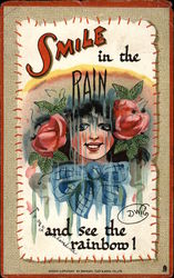 Smile in the Rain and See the Rainbow! Postcard