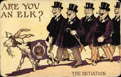 Are You an Elk? The Initiation Postcard