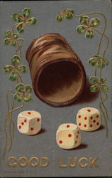 Good Luck - Dice Postcard