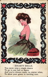 Society Belle Postcard