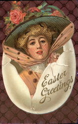 Easter Greetings Postcard