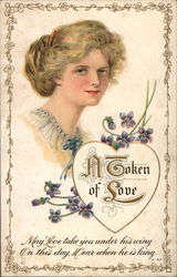 A Token of Love Women Postcard Postcard