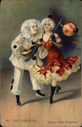 At the Carnival Music Hath Charms Postcard