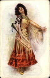 5511 Italian Dancer Women Postcard Postcard