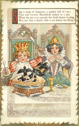 Sing A Song Of Sixpence, A Pocket Full Of Rye Nursery Rhymes Postcard Postcard