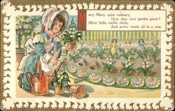 Mary, Mary Quite Contrary Postcard