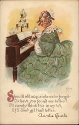 Auntie Quate Saying Comic, Funny Postcard Postcard