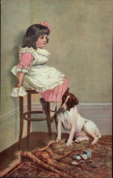 In Disgrace Girls Postcard Postcard