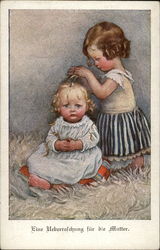 Eine Ueberralchung Fur Die Mutter Children Postcard Postcard