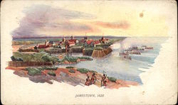 Jamestown, 1622 Postcard