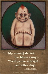 My Coming Drives the Blues Away - Postcard