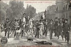 Sr. F.I. Madero Llegando al Placio Nacional Postcard