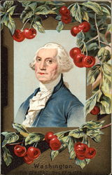 George Washington and Cherries Postcard