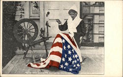 Betsy Ross Making the First United States Flag Flags Postcard Postcard