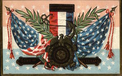 US Flags Postcard