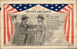 What Can we do For Home and Country Postcard