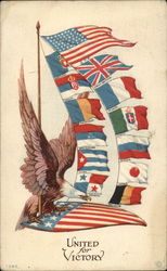 United for Victory Patriotic Postcard Postcard