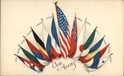 Our Allies Patriotic Postcard Postcard