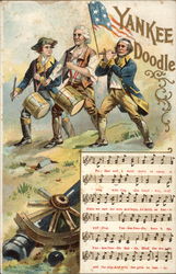 Yankee Doodle Songs & Lyrics Postcard Postcard