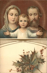 Baby Jesus, Mary, and Joseph Postcard