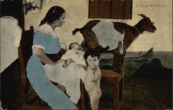 A Cuban Wet Nurse Postcard Postcard