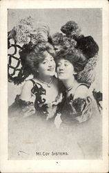 McCoy Sisters Actresses Postcard Postcard