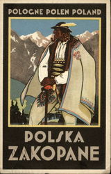 Pologne Polen Poland, Polska Zakopane Poster Style Postcard Postcard