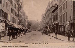 Looking Up Hanover St Postcard