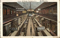 Interior of Arcade Postcard