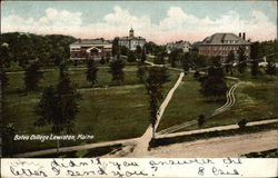 View of Bates College Postcard