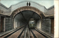 East Boston Tunnel Massachusetts Postcard Postcard