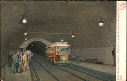 East Boston Tunnel Entrance, Near Atlantic Avenue Station Postcard