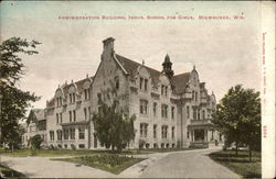 Industrial School for Girls - Administration Building Postcard