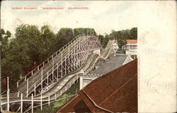 Scenic Railway, "Wonderland" Milwaukee, WI Postcard Postcard