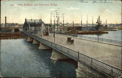 New Bedford and Fairhaven Bridge Massachusetts Postcard Postcard