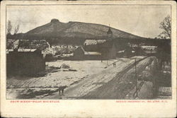 Snow Scene - Pilot Mountain North Carolina Postcard Postcard