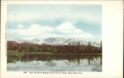 The Wasatch Range from Liberty Park Salt Lake City, UT Postcard Postcard