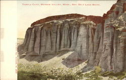 Temple Cliff Salt Lake Route Meadow Valley Wash Postcard